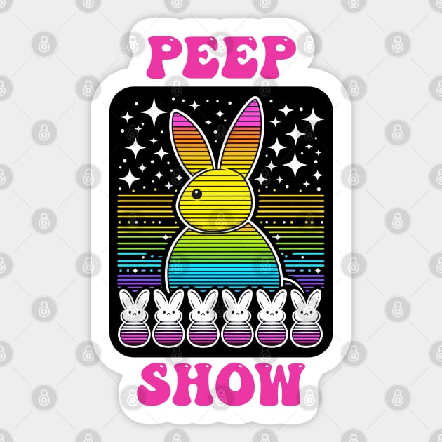 Peeps Party Sticker by Worldengine